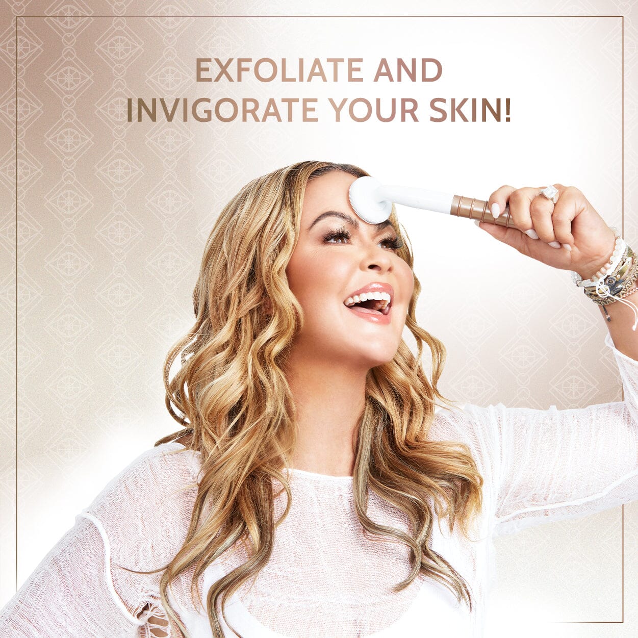 Skin invigorating tool with Handle