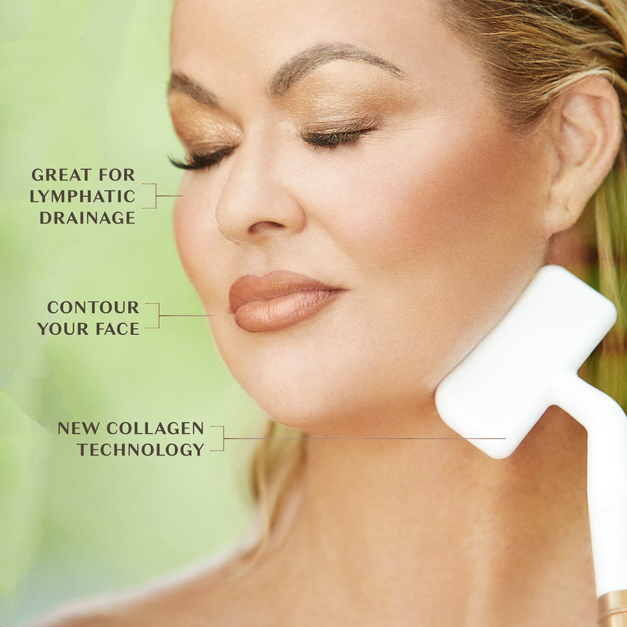 Lymphatic Gua Sha Flusher With Handle