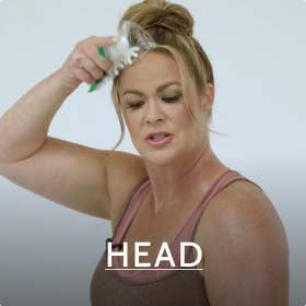 Thumbnail from the FasciaBlaster head tutorial, teaching fascia treatment techniques for scalp health and relaxation.