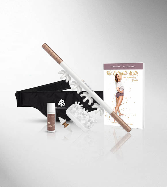 Comprehensive FasciaBlaster kit featuring multiple tools designed for fascia treatment, targeting various areas of the body.