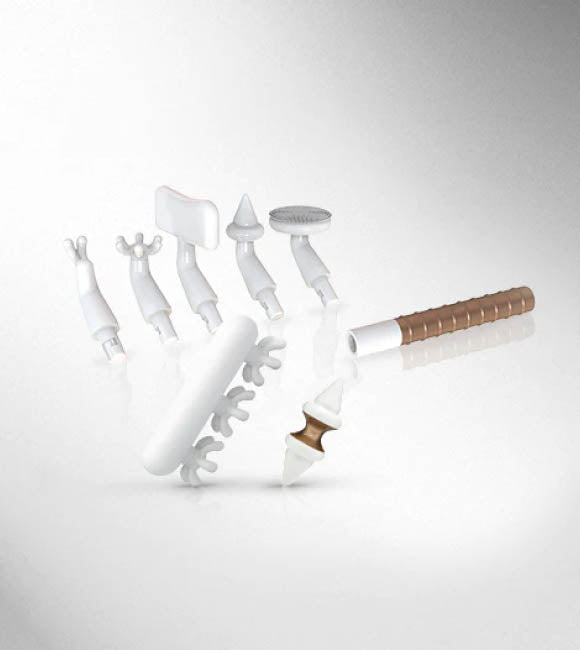 FasciaBlaster face tools designed to gently target facial fascia, promoting a more sculpted appearance and healthy skin.